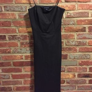 Ann Taylor Cotton and Silk Blend strapless LBD